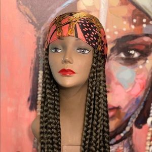 Hand Braided Headband Scarf with  26”  1b-27 light weight fits All Size’s Cute🛍